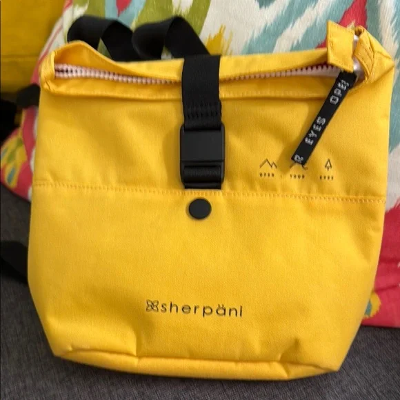 Sherpani Bright Sunny Yellow mini backpack Bag - Picture 4 of 8